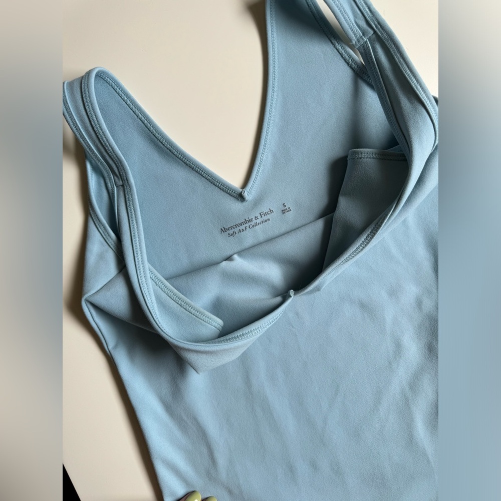 Abercrombie blue v neck bodysuit